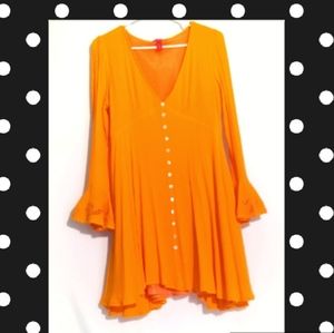 C&V Chelsea&Violet long sleeve dress .. orange.